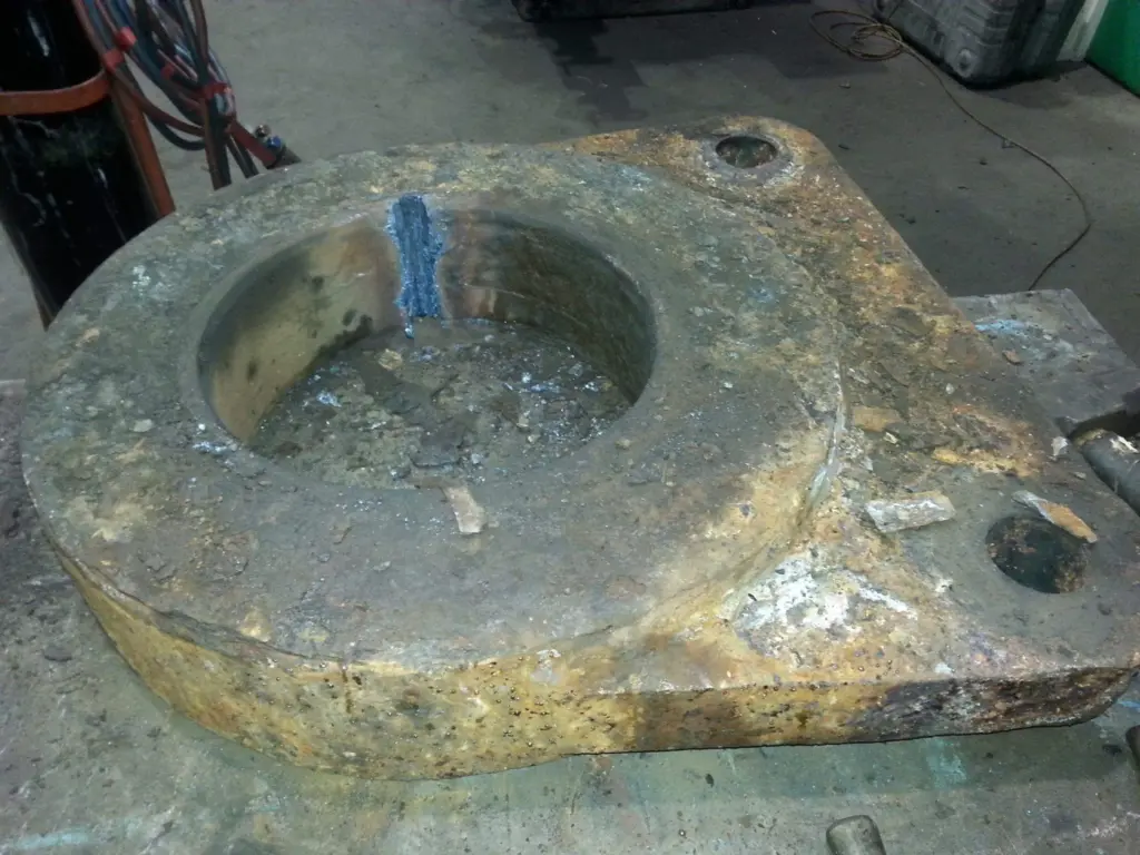 Construction equipment after line boring by Hickman Engineering