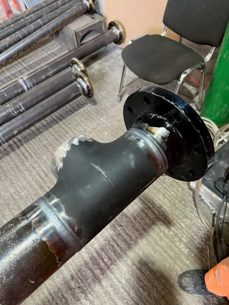 High pressure welding for pipework
